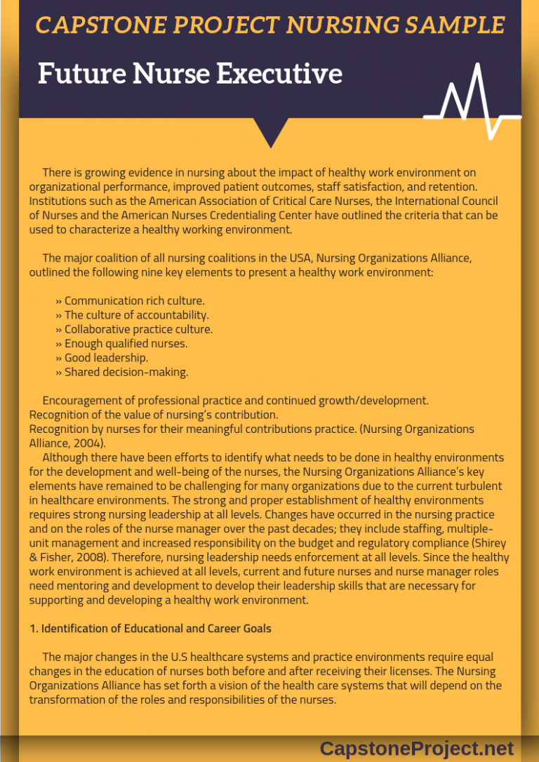 Select Impressive Nursing Capstone Project Ideas with Us