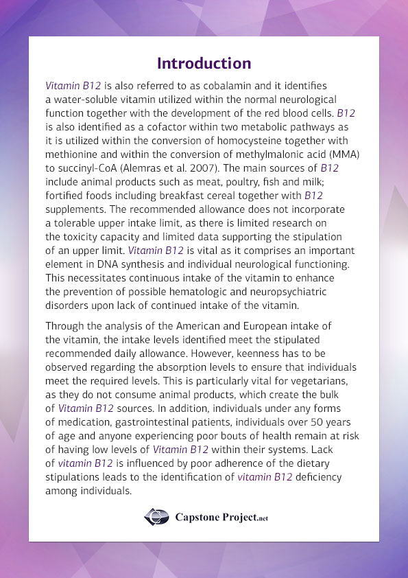 sample capstone research paper