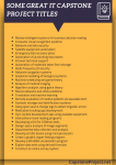 capstone project title for information technology 2021