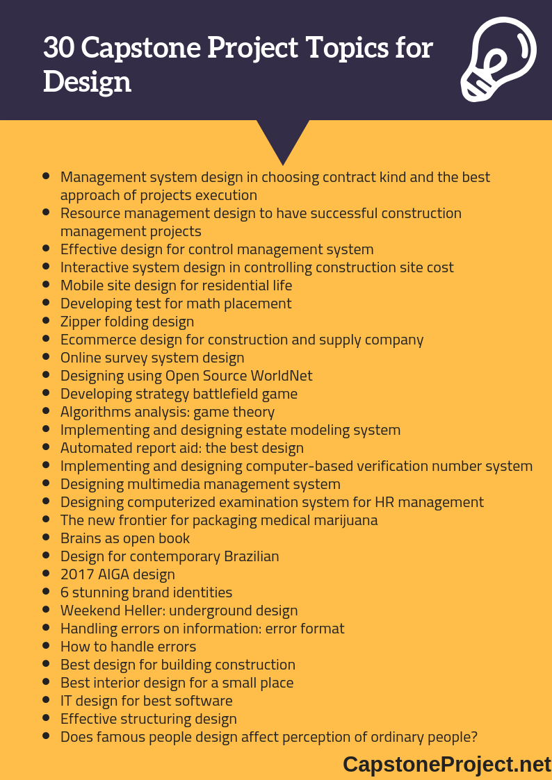 capstone project system ideas