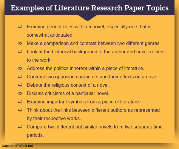 english literature research papers