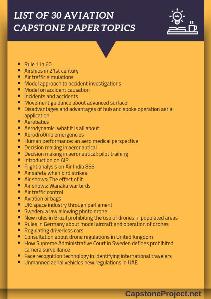 aviation capstone paper topics