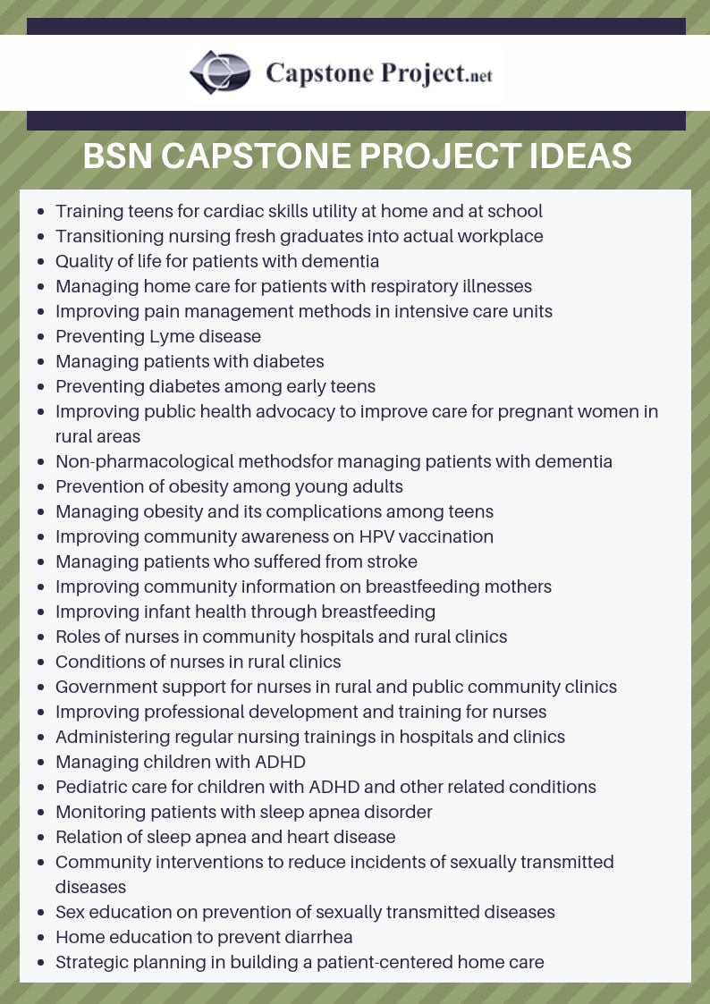 list of capstone project ideas examples