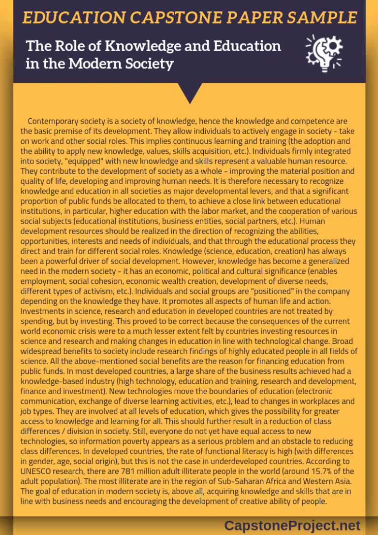 Make Your Education Capstone Project a Real Success