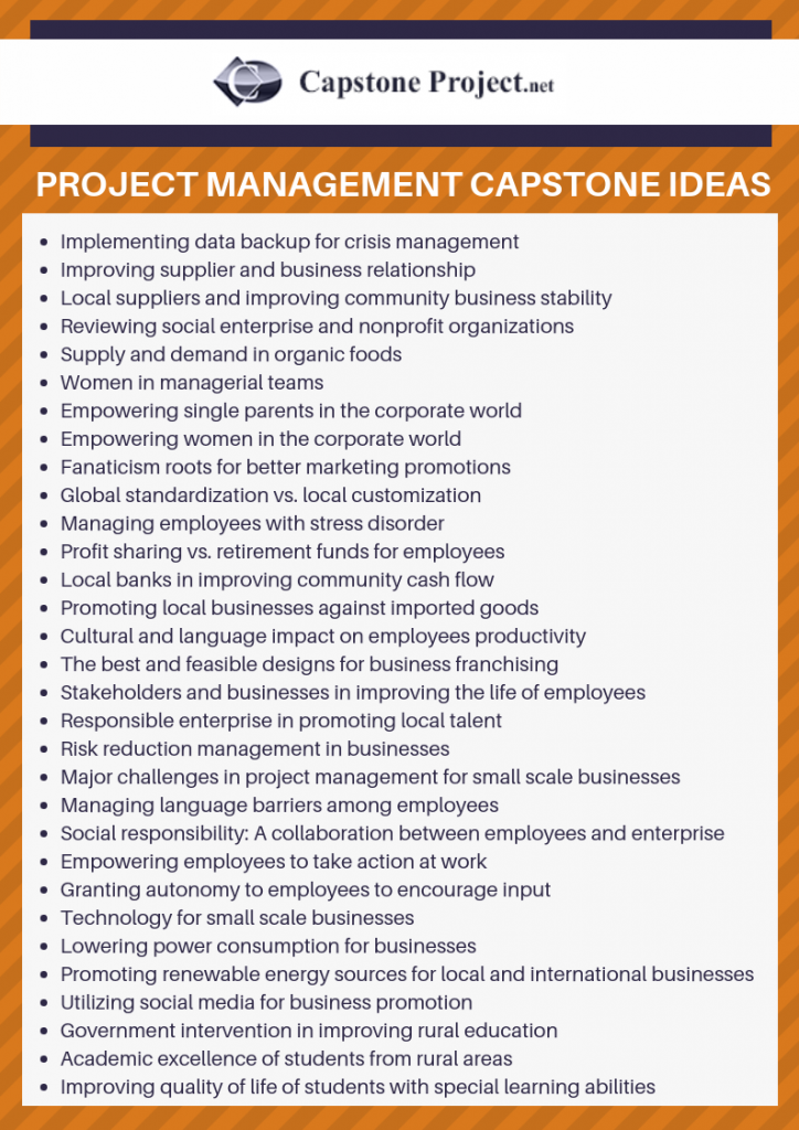 capstone project product management