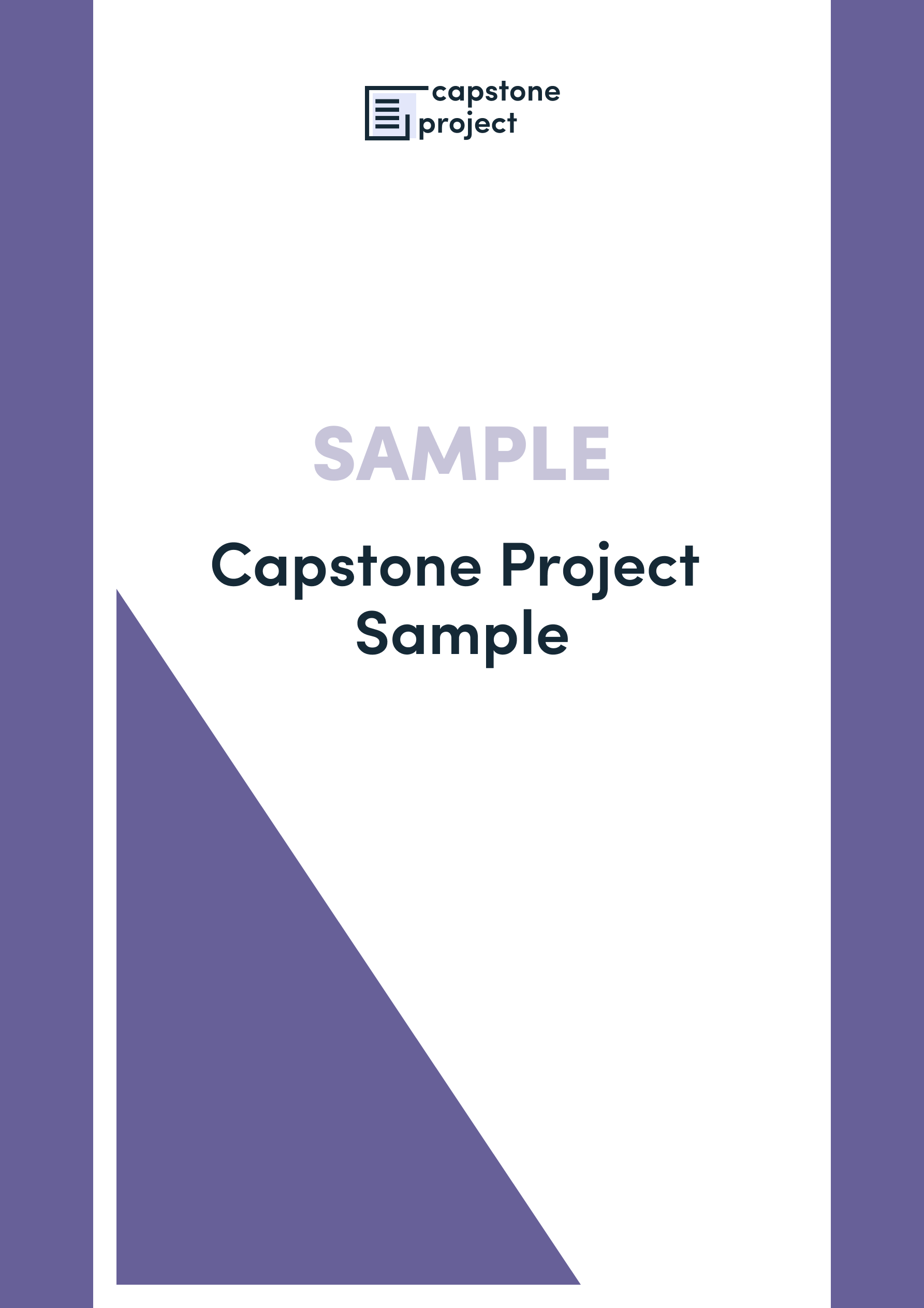 sample capstone project documentation for information technology