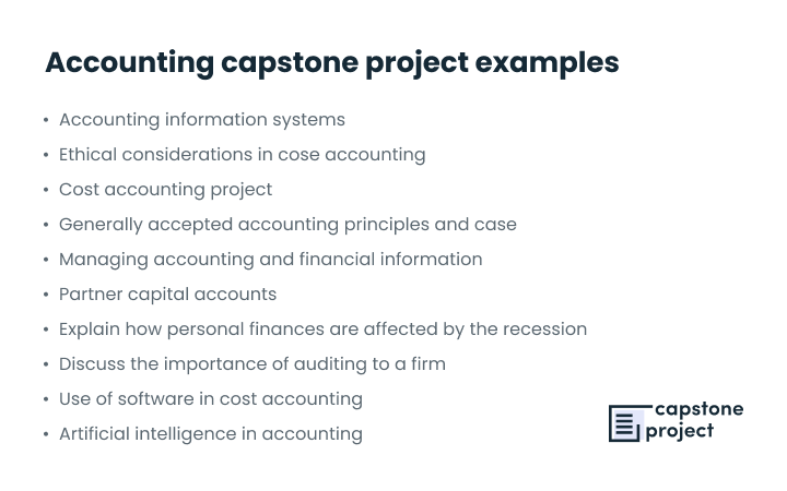 accounting capstone project examples