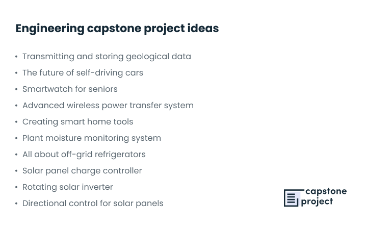 engineering capstone project ideas