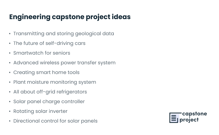 engineering capstone project ideas engineering capstone project ideas