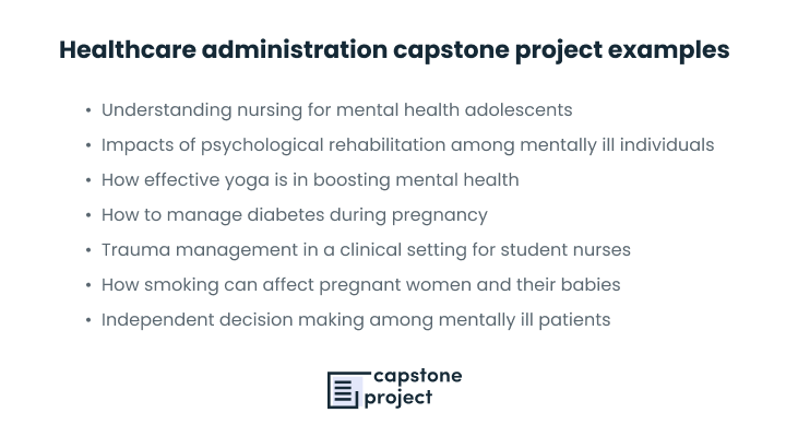 healthcare administration capstone project examples healthcare administration capstone project examples