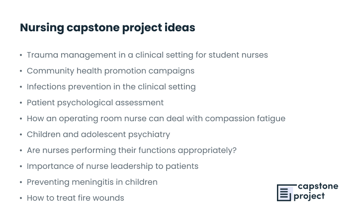 nursing capstone project ideas nursing capstone project ideas