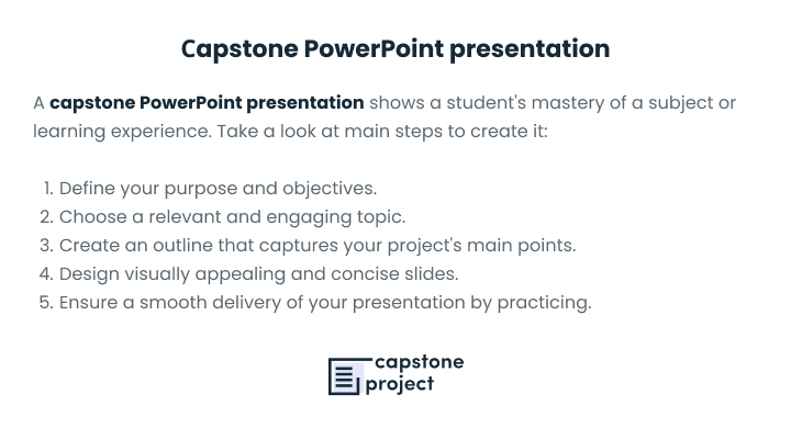 capstone powerpoint presentation